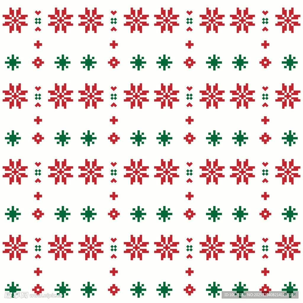 圣诞雪花图案背景纹理