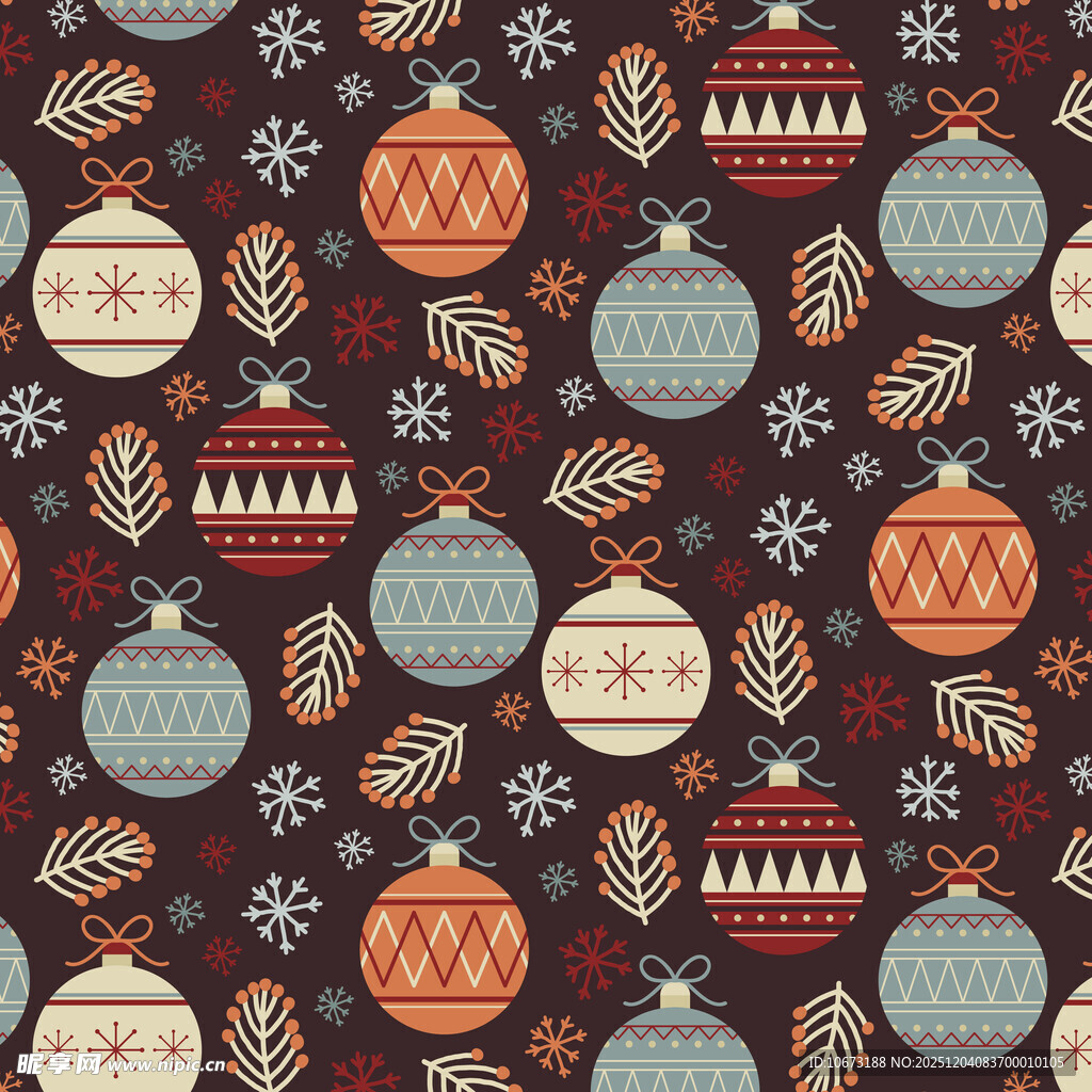 圣诞装饰图案背景图