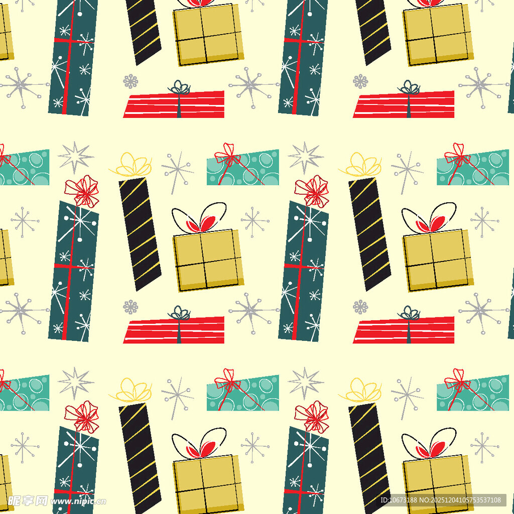 节日礼物图案背景