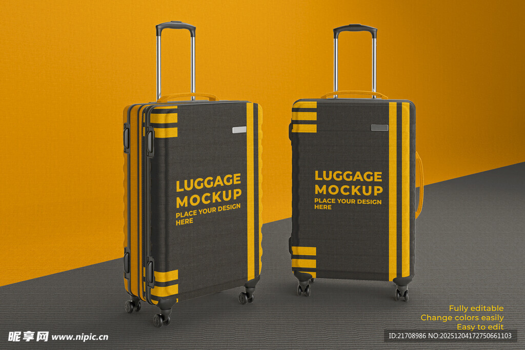 时尚旅行箱展示