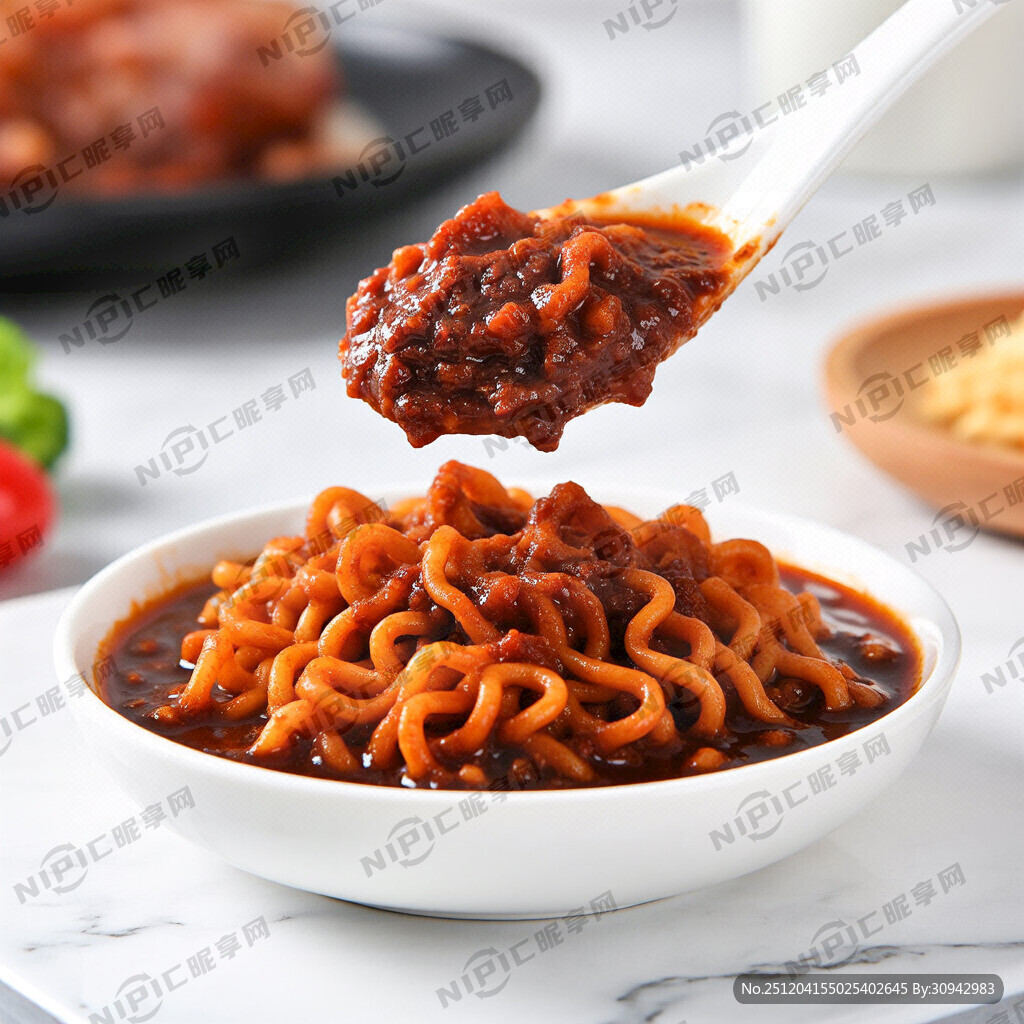 一小碗火鸡面酱