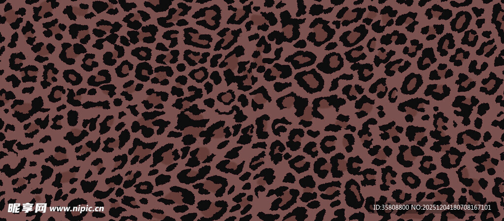 棕色豹纹纹理图案