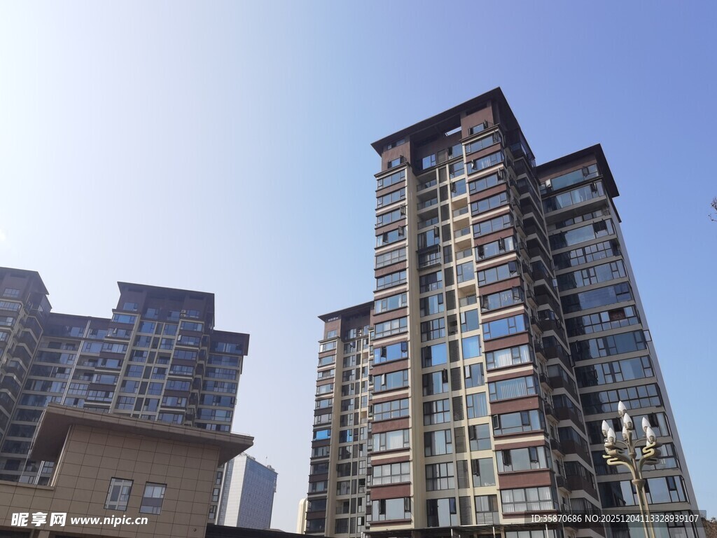 城市高层住宅楼景观