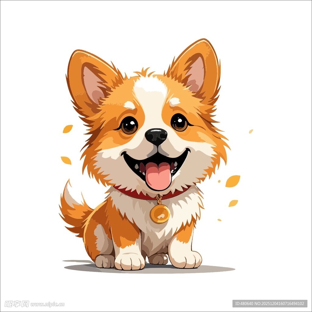 可爱柯基犬笑容超治愈