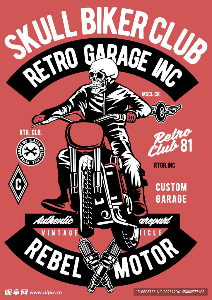 骷髅摩托车俱乐部标志