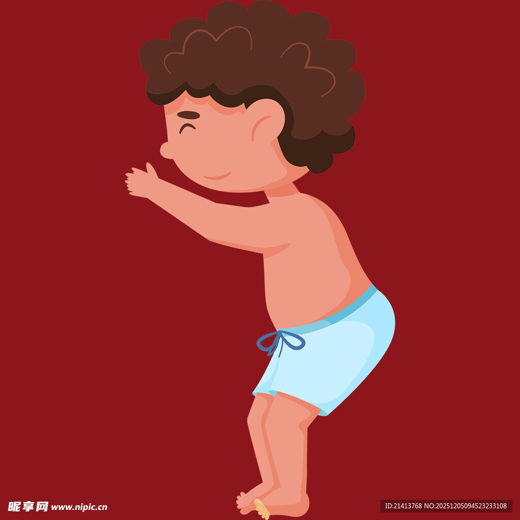 可爱宝宝学步瞬间