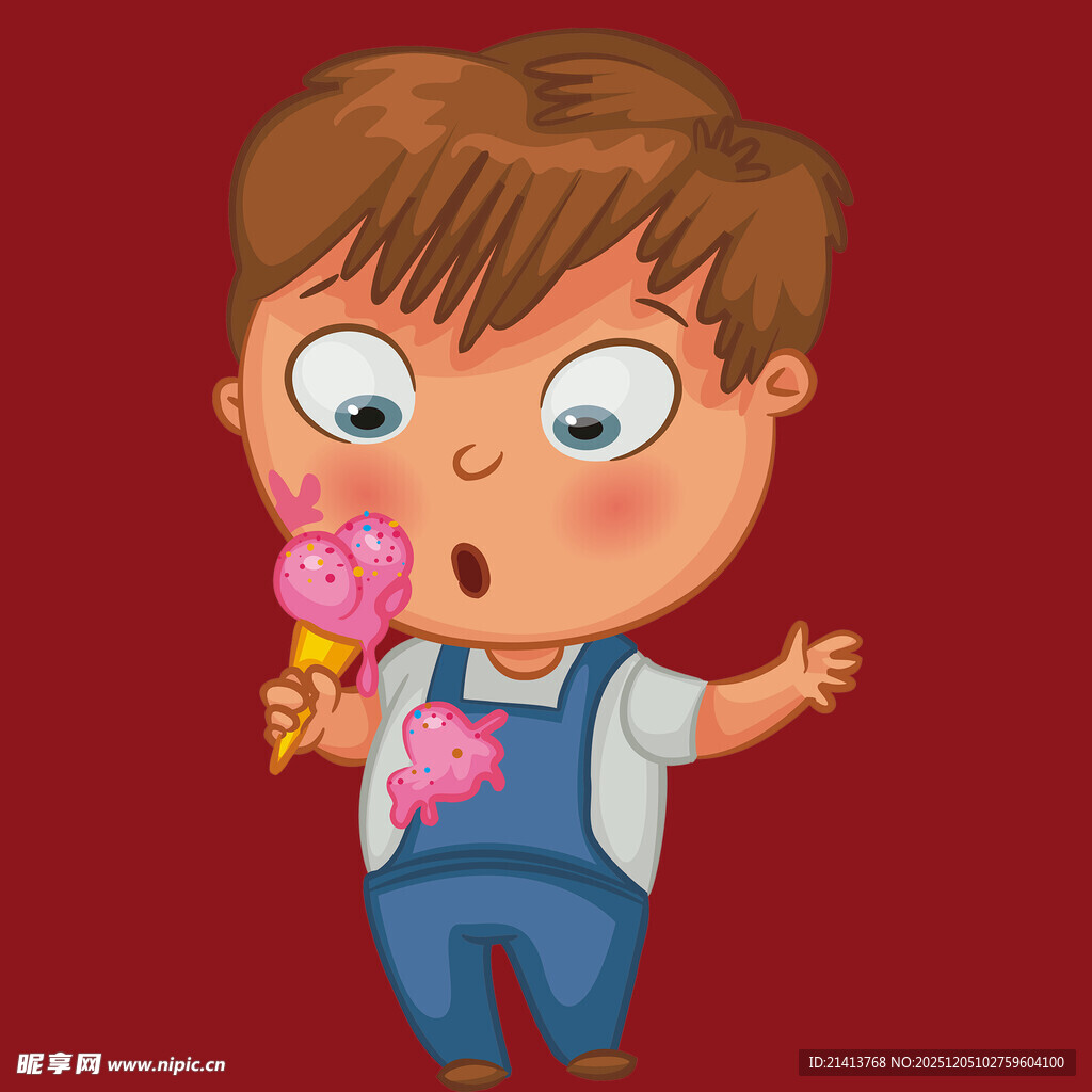 拿棒棒糖的惊讶小男孩