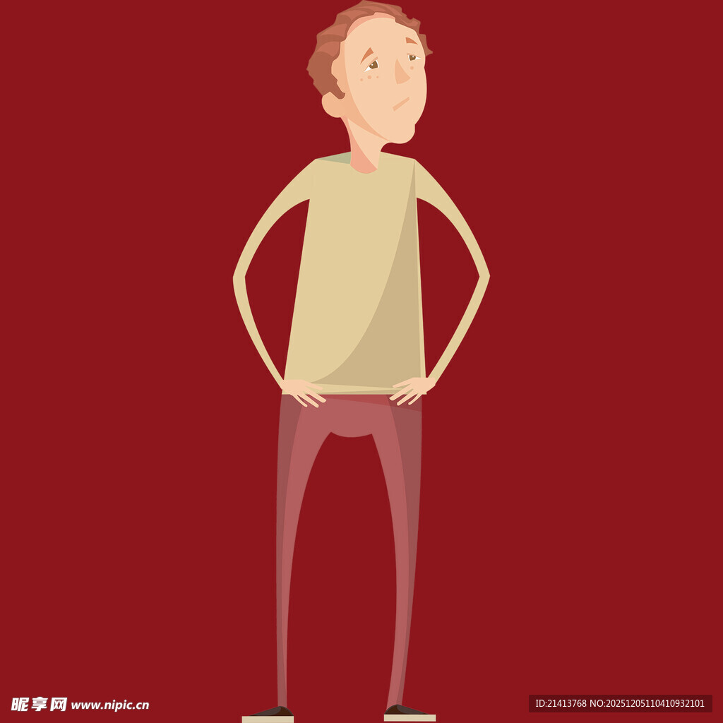 站立的卡通人物