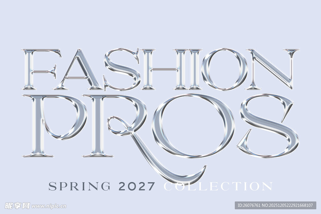 金属文字样机图片