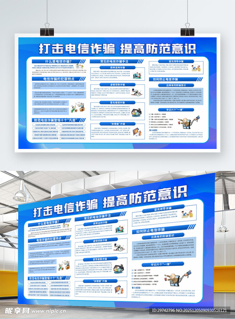 电信诈骗宣传展板
