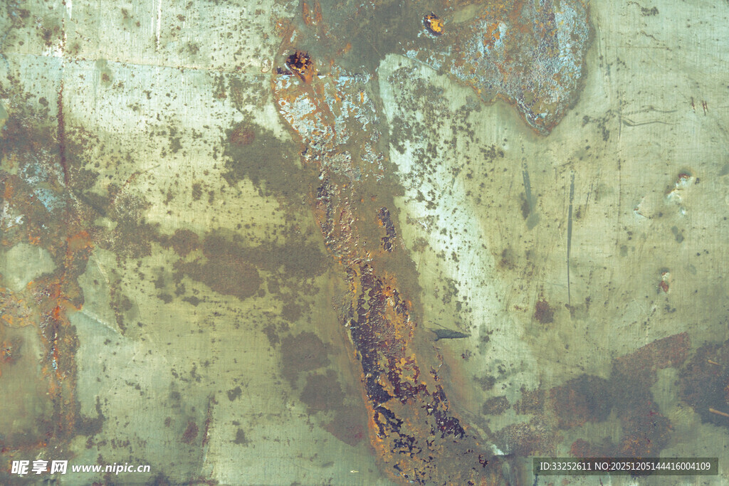 斑驳锈蚀的金属表面纹理
