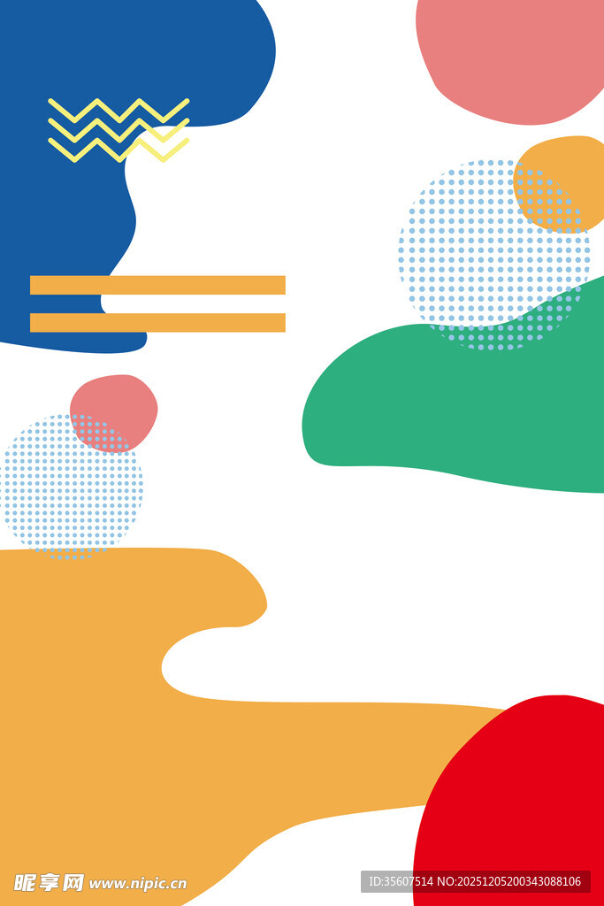 抽象几何多彩艺术图案 海报背景