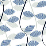 蓝白叶形几何图案纹理