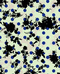 蓝黑斑点花纹图案