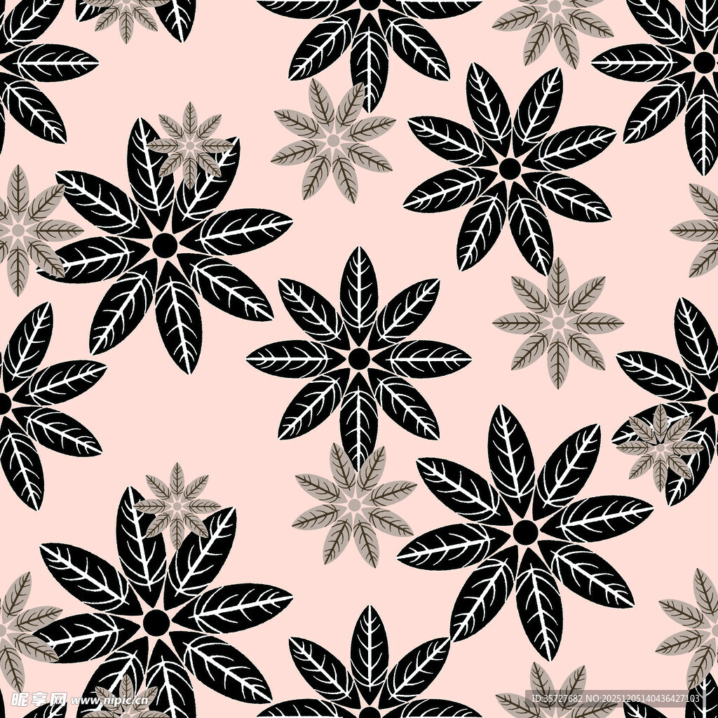 花卉图案背景精致优雅