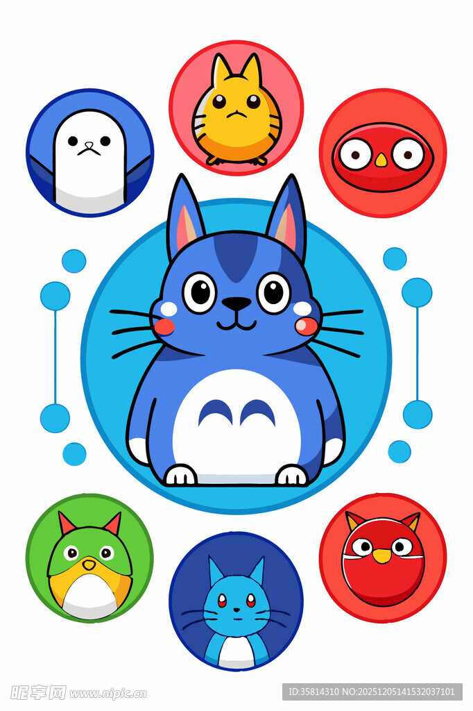 可爱龙猫及卡通角色集合