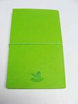 绿色折叠笔记本