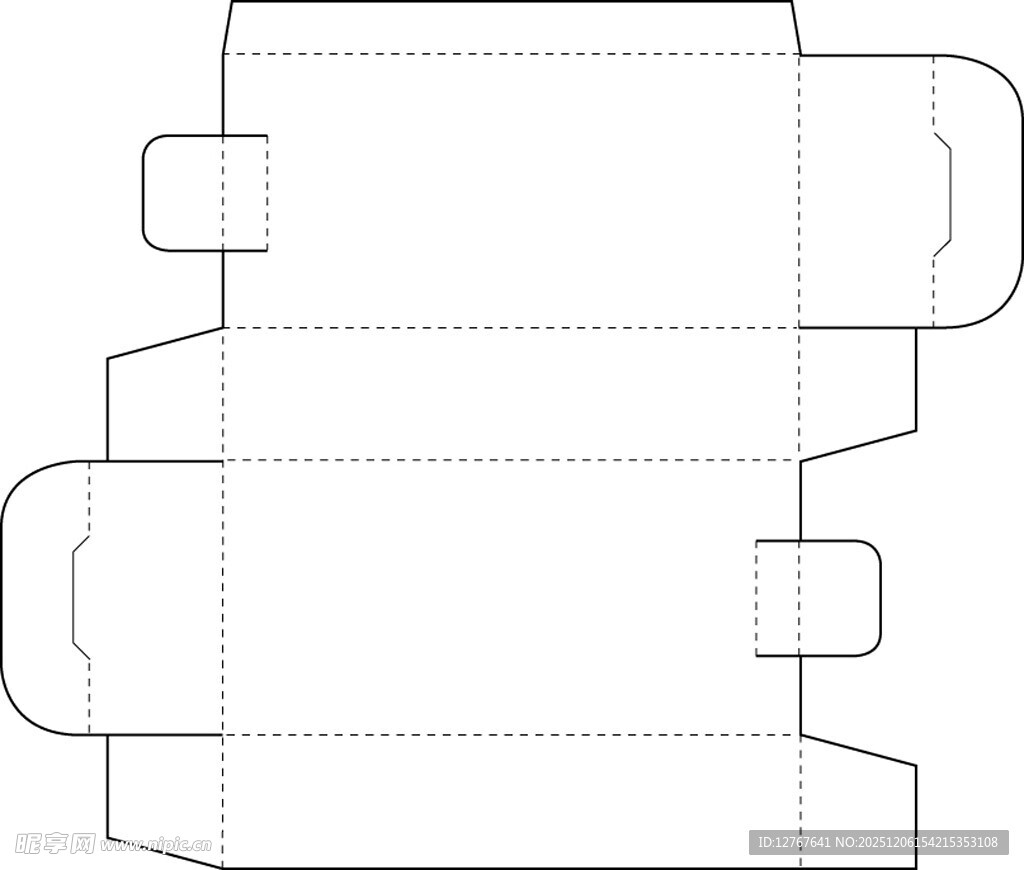 纸盒包装展开图设计稿