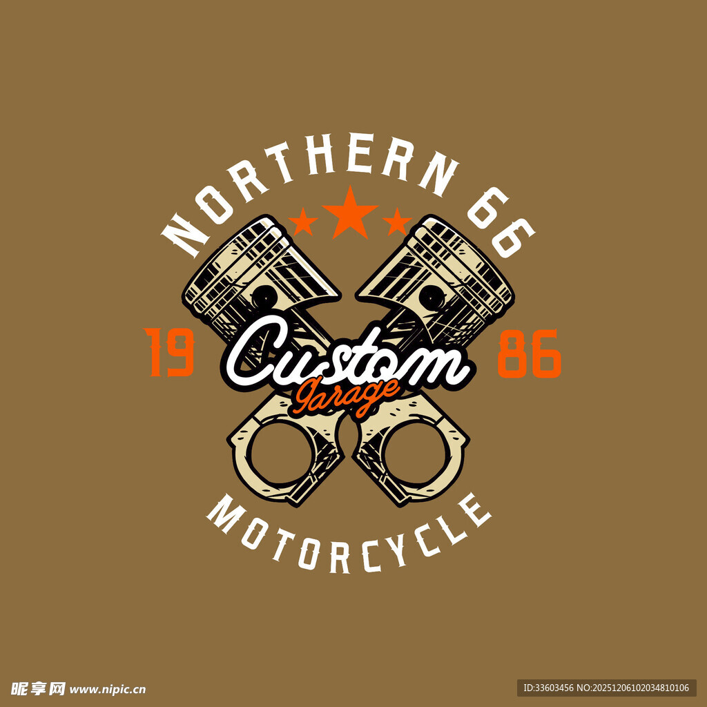 北方定制摩托车标志