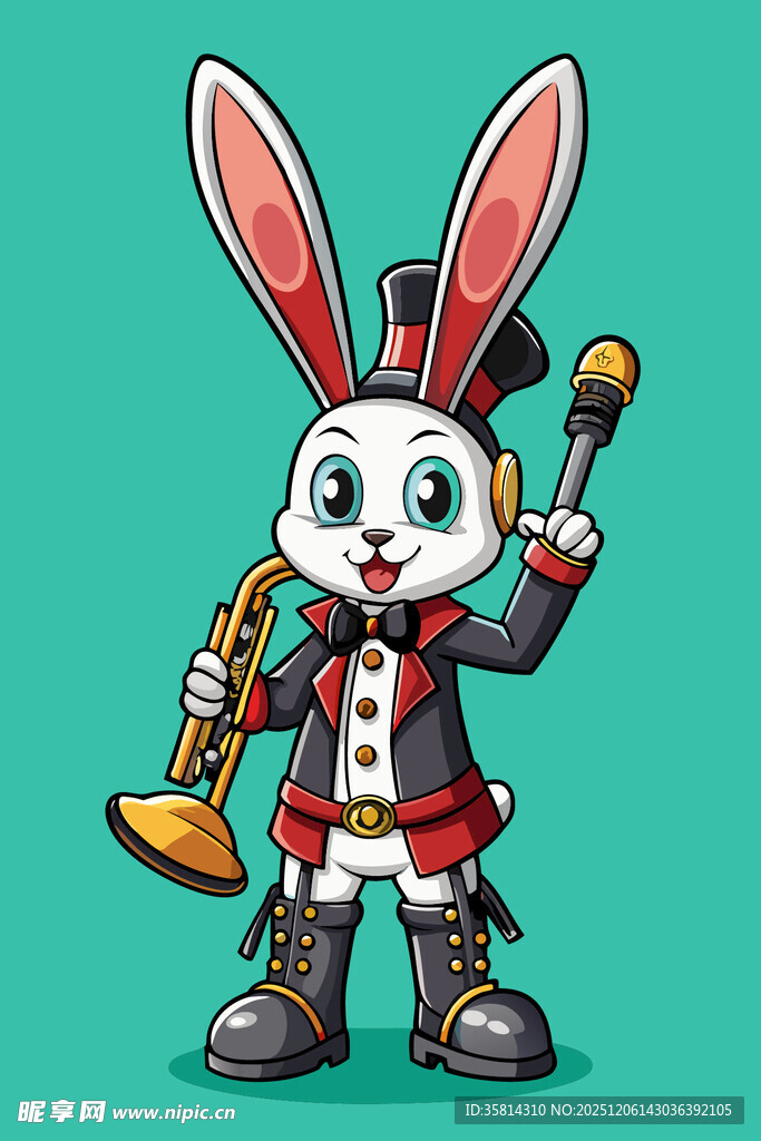 吹小号的兔子绅士