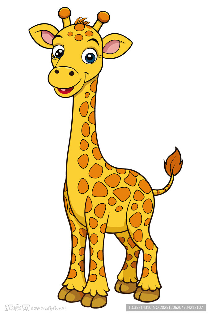 可爱长颈鹿卡通形象