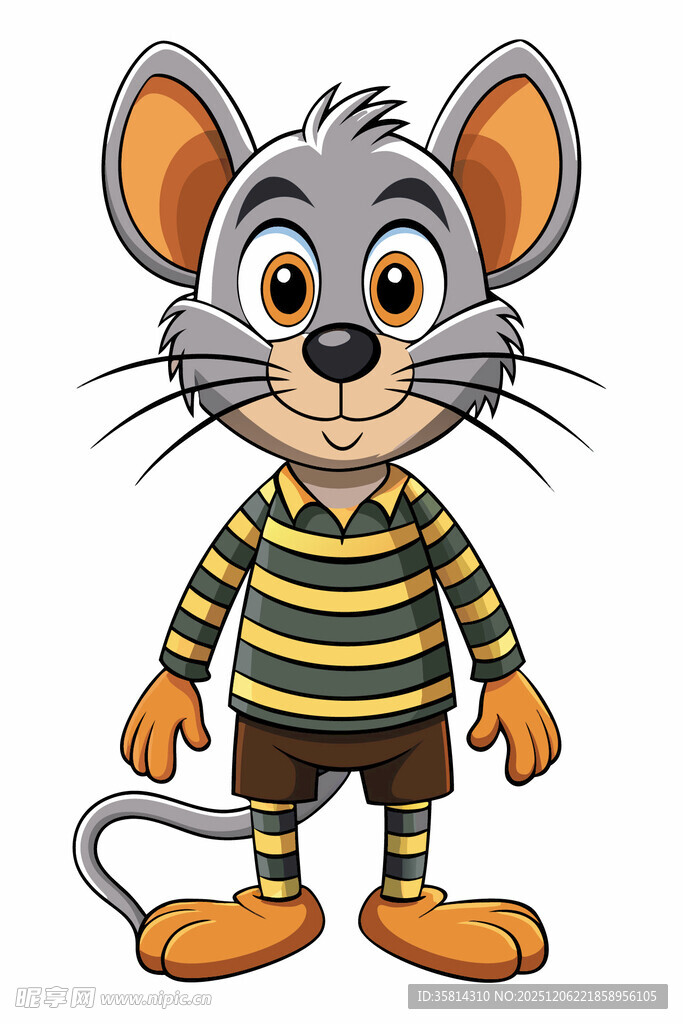 条纹装卡通老鼠