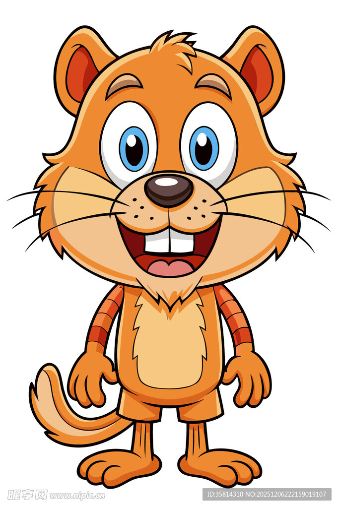 可爱卡通小老虎形象