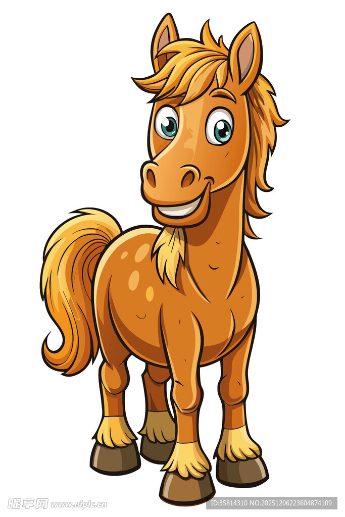 可爱卡通小马