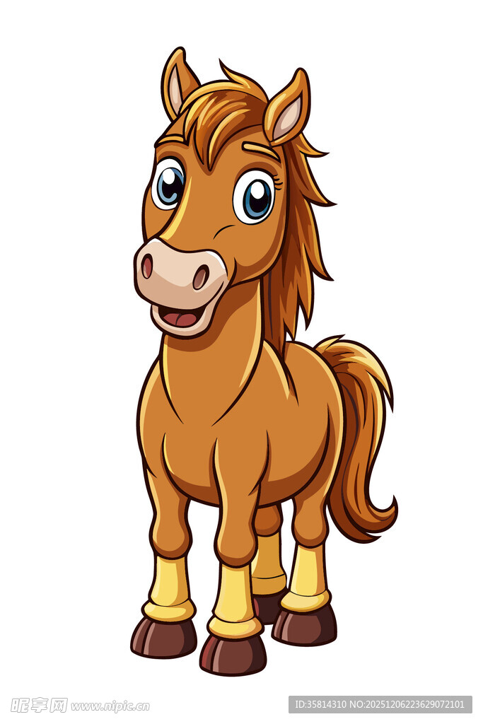 可爱卡通小马形象