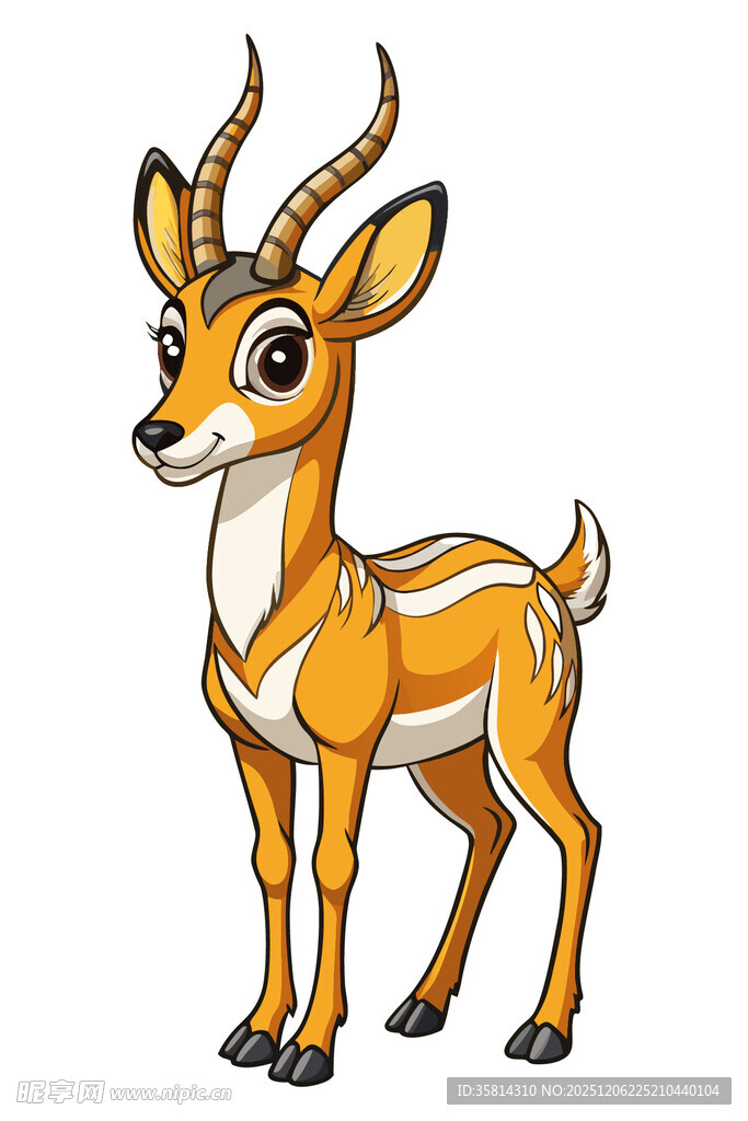 可爱小鹿卡通形象