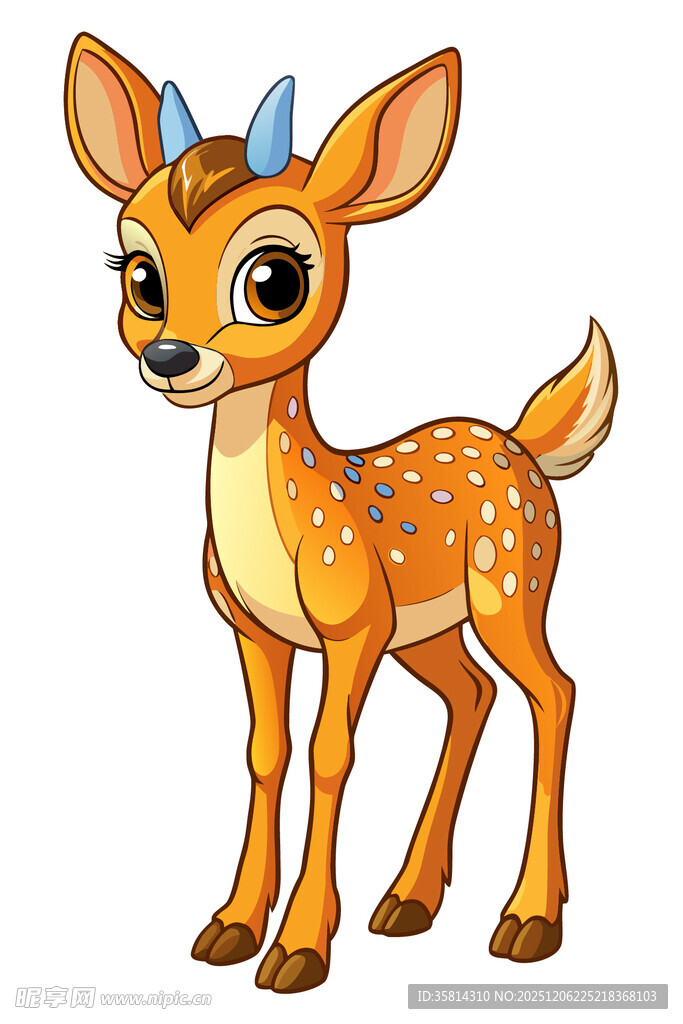 可爱小鹿卡通形象