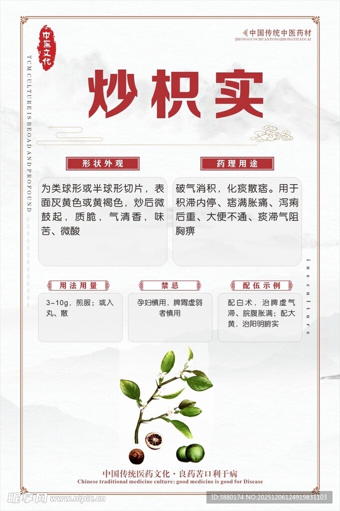 炒枳实中药材介绍