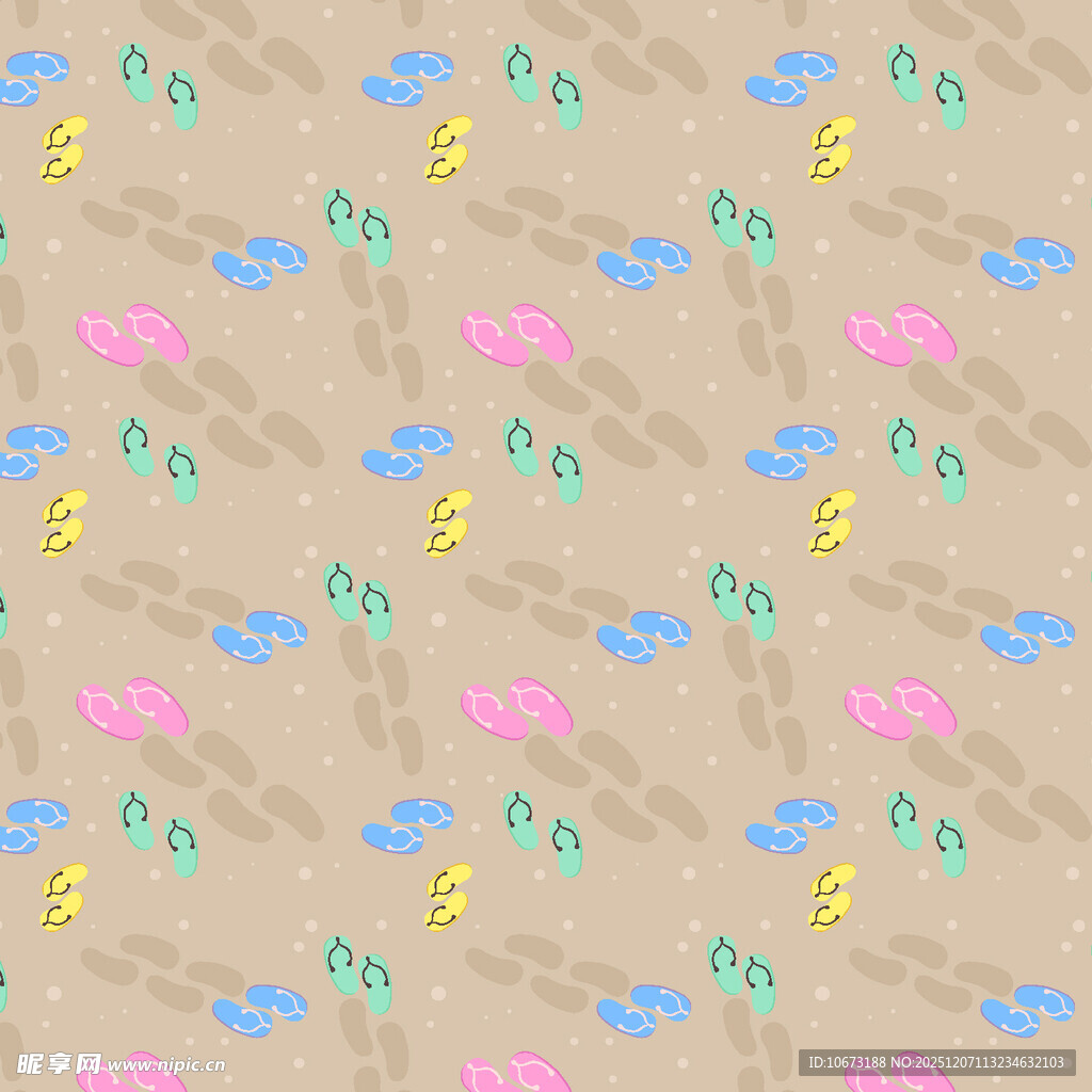 多彩图案沙滩背景纹理