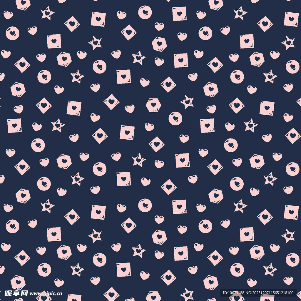 深蓝色几何图案无缝背景