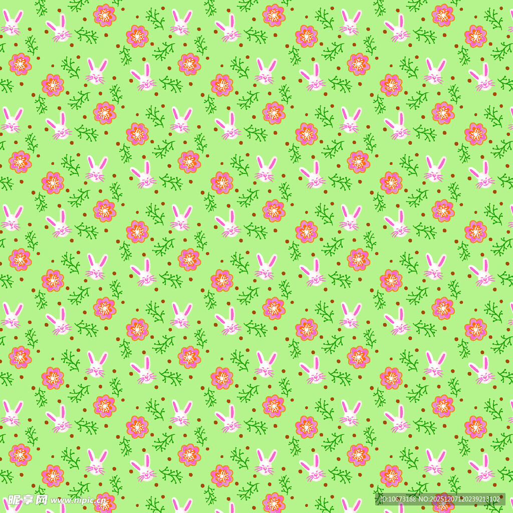 绿色花卉图案背景