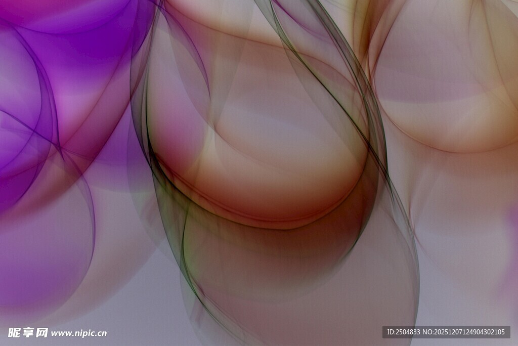 梦幻炫彩抽象线条图案