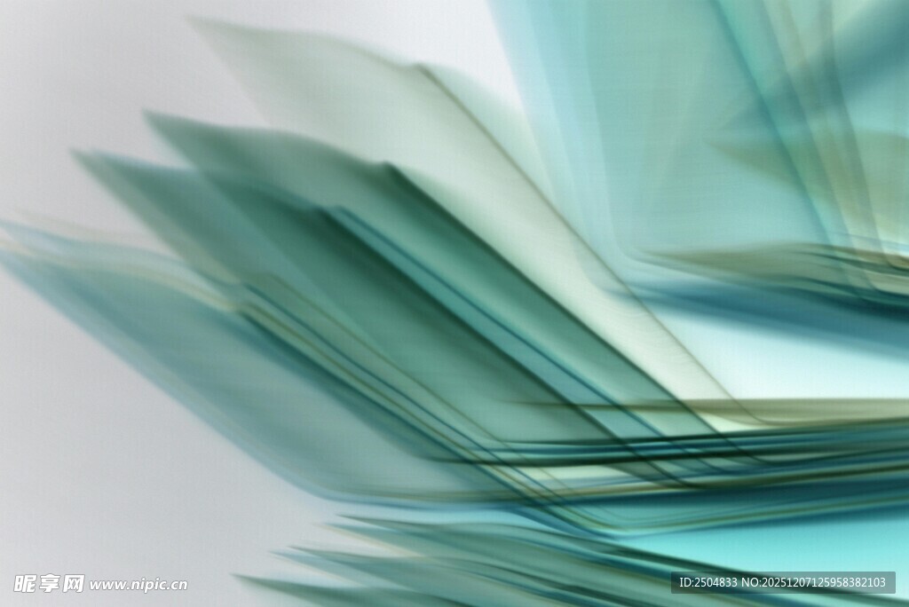 蓝绿色动感抽象线条图案