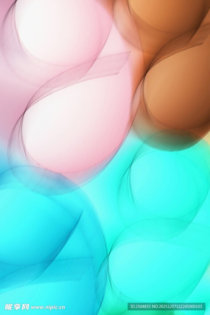 梦幻多彩流体艺术背景