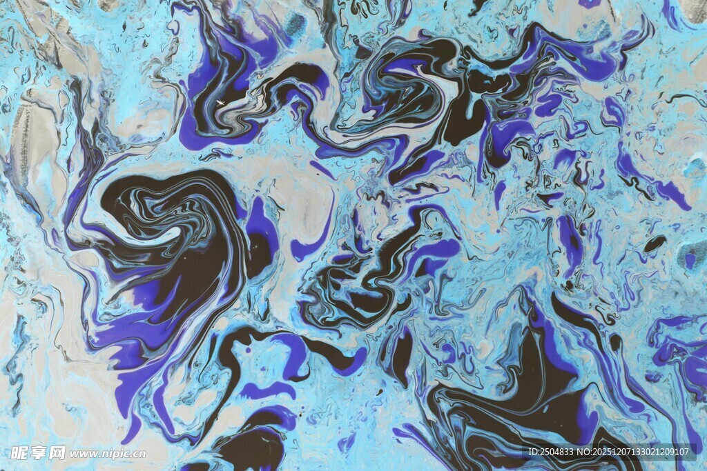 蓝紫抽象流体艺术纹理