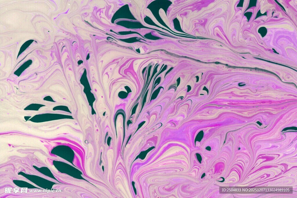 梦幻紫色抽象流体艺术图案