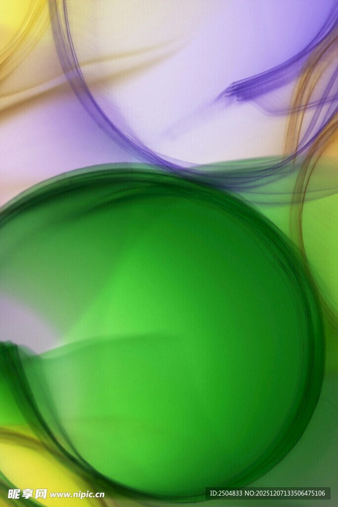 梦幻绿色流体抽象图案