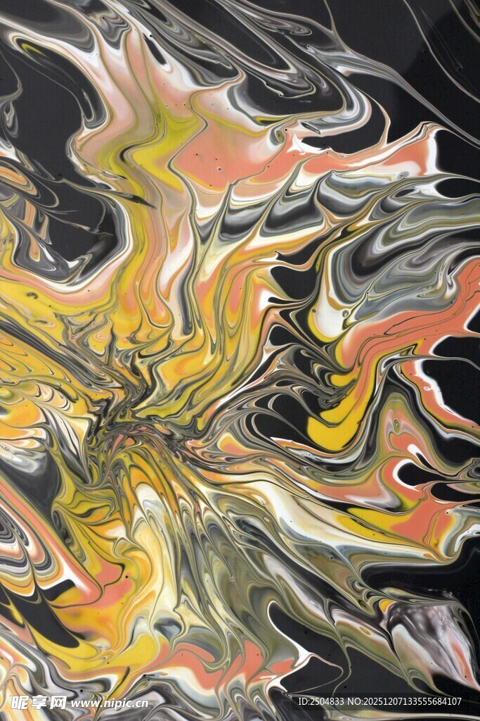 抽象动感色彩艺术画作