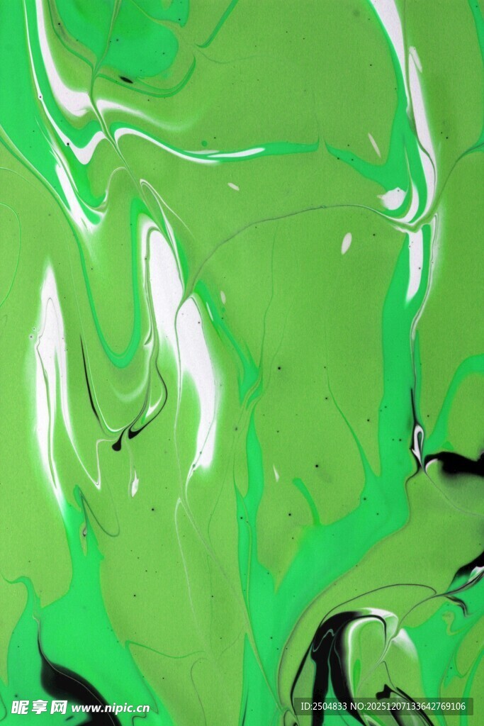 绿色流体抽象艺术纹理
