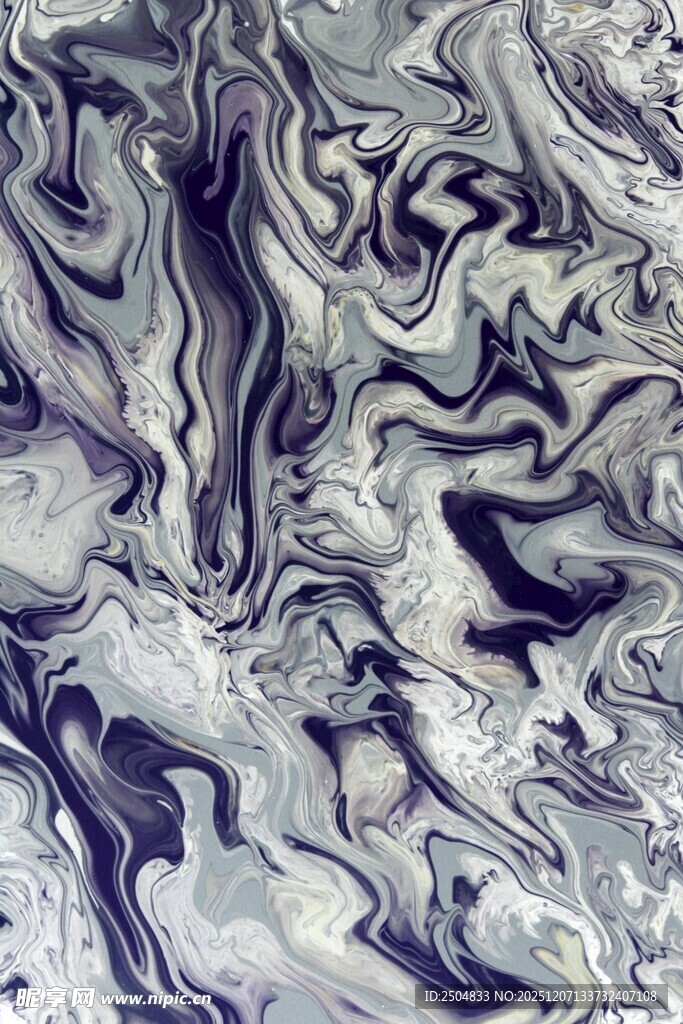 蓝白抽象流体纹理图案