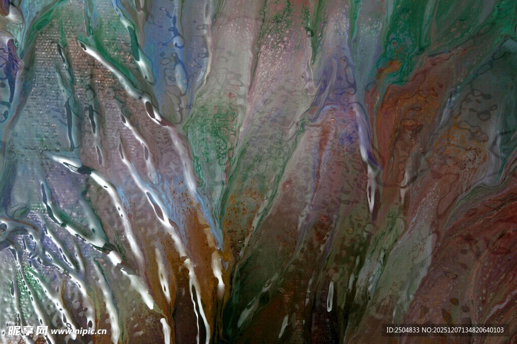 抽象色彩交织的艺术画面