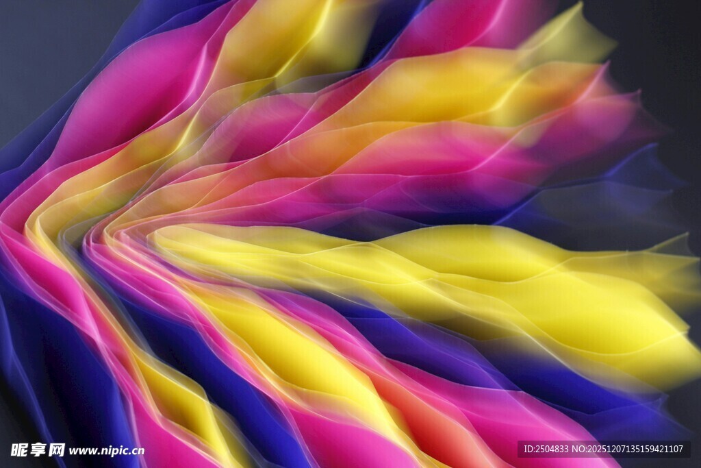 绚丽色彩流动抽象图案