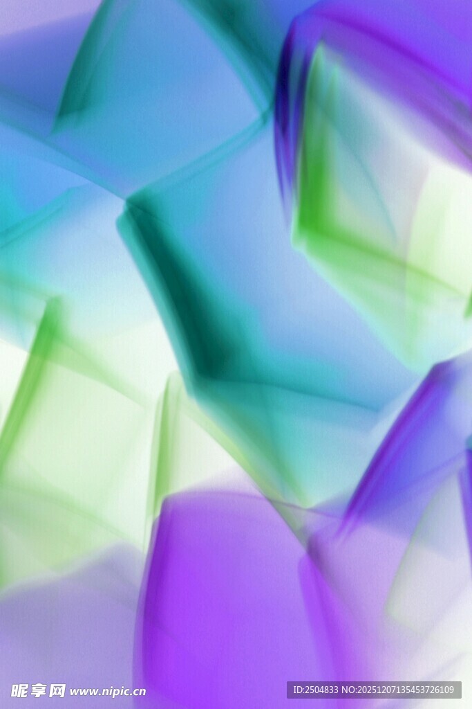 梦幻多彩几何抽象背景图