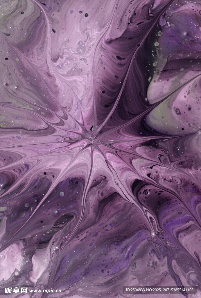 梦幻紫色抽象艺术画面