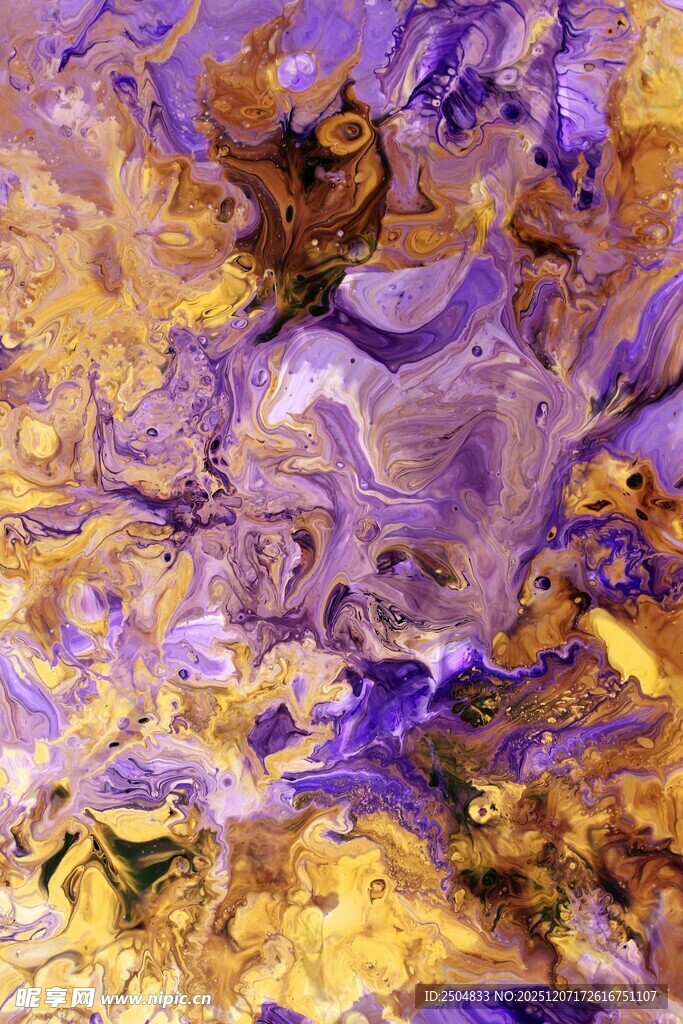 梦幻紫黄交织抽象纹理