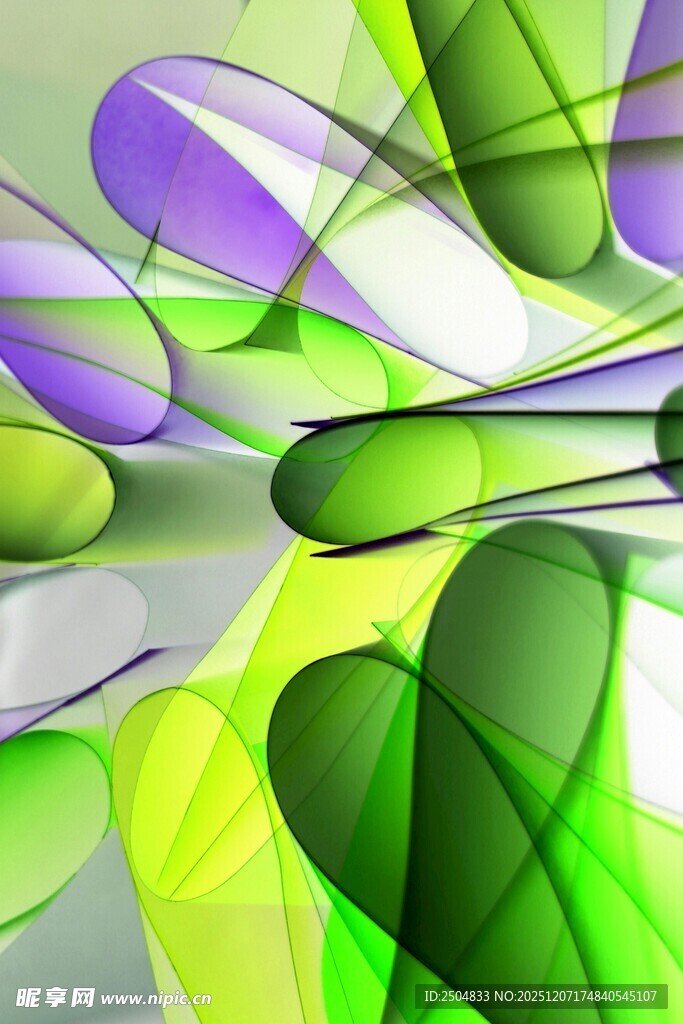 抽象多彩几何线条图案